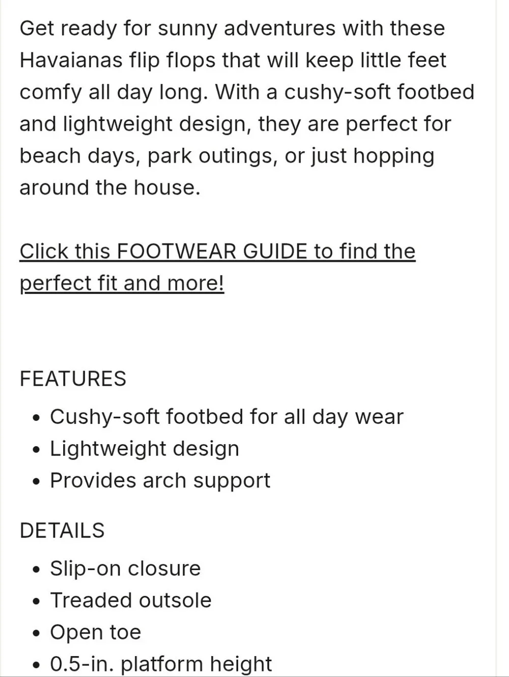 NWT Youth Havaianas Flip-flops